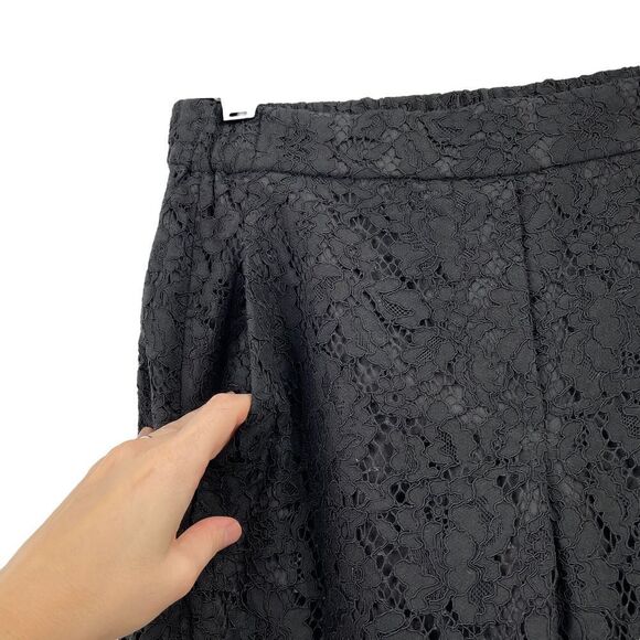 J. Crew black Easy Lace evening ankle pants Sz 2 - Picture 4 of 9